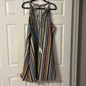 Funky flowy halter dress